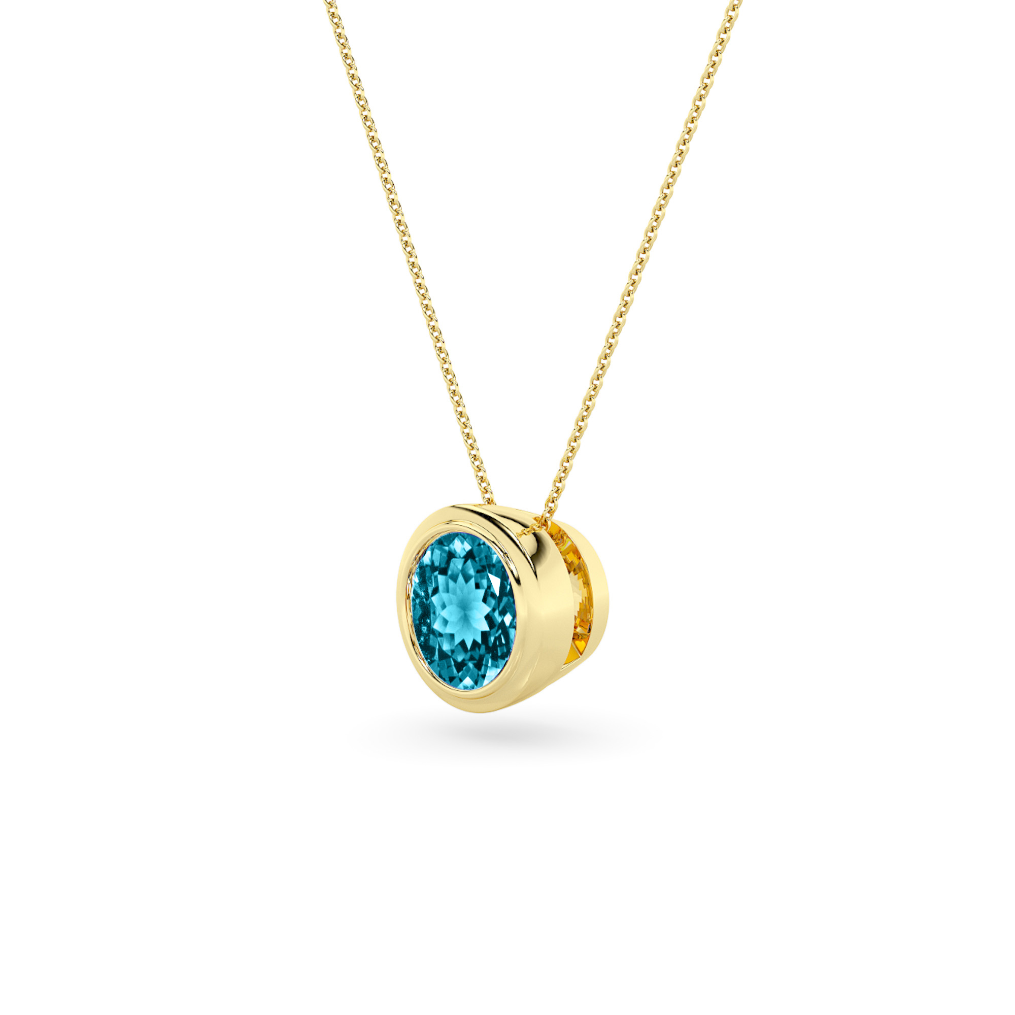 SEMI PRECIOUS WHISPER BLUE TOPAZ NECKLACE COLLECTION - 1